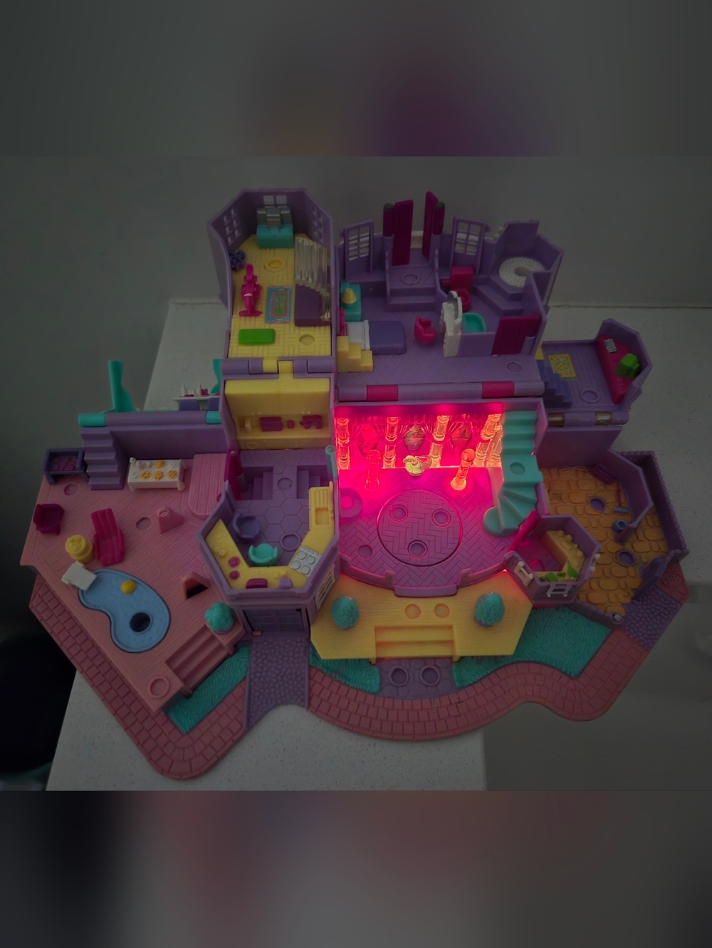SOLD----Bluebird Polly Pocket 1994 Magical Mansion Lights Work OG Polly/Carriage - Picture 4 of 16